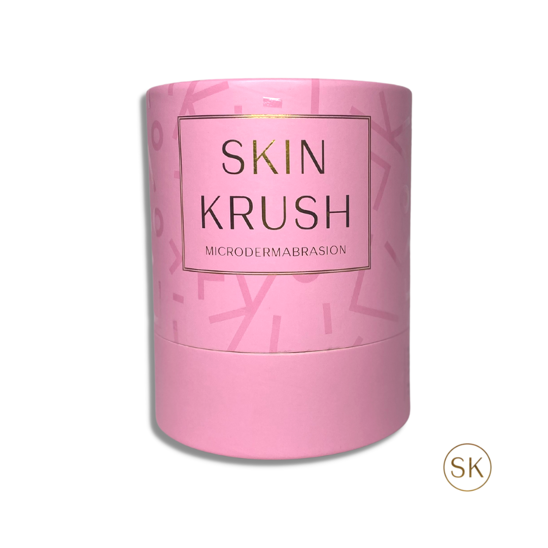SKIN KRUSH® is microdermabrasion beauty tool designed to exfoliate away dead skin cells to reveal a smoother and more vibrant complexion. It works by using the double action of suction and crystals to gently exfoliate away dead dull skin cells from the top layers of the skin.